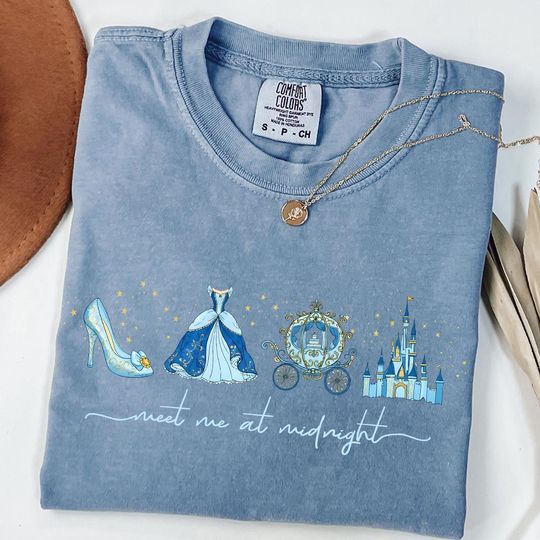 Discover Meet me at Midnight Shirt, Cinde Inspired T-Shirt, Disney Cinde Shirt, Princess Party Gift, Disney Girls Trip