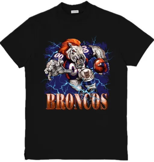 Discover Denver Mascot  football Custom Graphic T-Shirt
