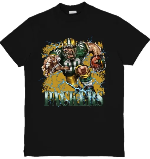 Discover Green Bay Mascot  football Custom Graphic T-Shirt
