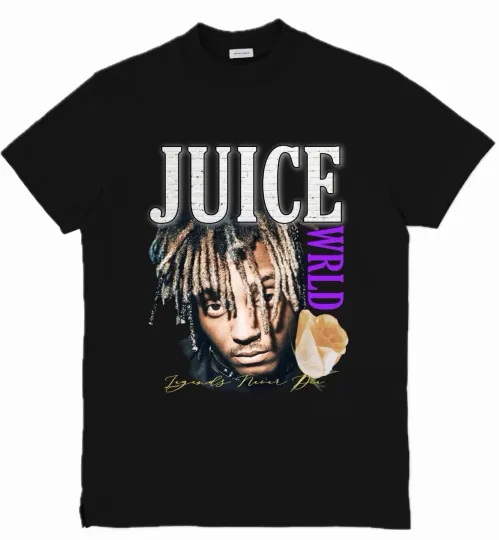 Juice WRLD Custom Hip Hop Rap Music Artist T-Shirt Top Tee Unisex
