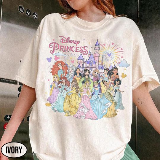 Discover Retro Disney Princess Characters Shirts, Disneyland Princess Shirt, Disney Girly Trip Shirt, Disneyworld Shirt, Rapunzel, Belle, Cinde