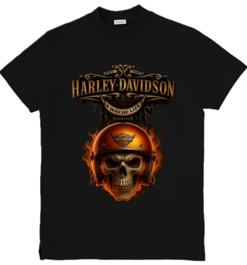 Discover H davidson Inspired Graphic Unisex T-Shirt Eagle Skull Graphic  Tee
