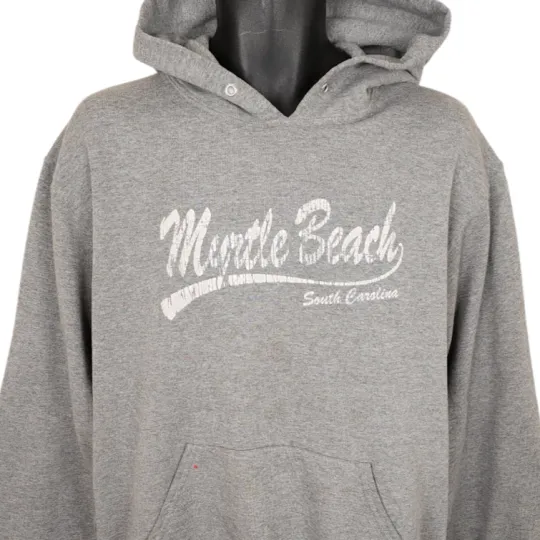 Discover Vintage Myrtle Beach Sweatshirt Hoodie Mens Size Large Gray Y2K South Carolina