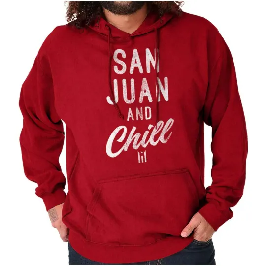 Discover Puerto Rico Vintage Flag San Juan PR Chill Hoodie Hooded Sweatshirt Men Women