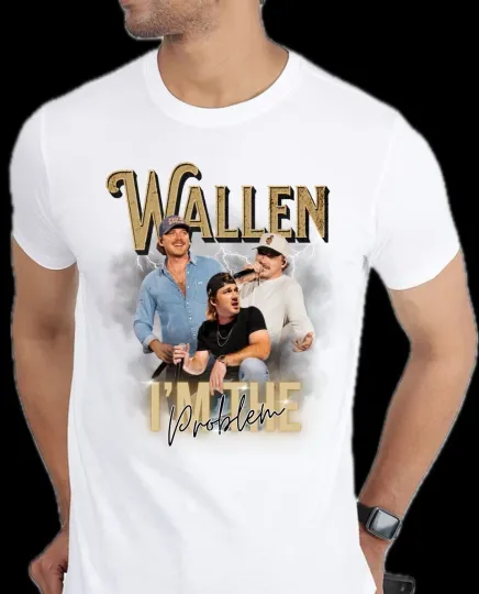 Discover Wallen Western I’m The Problem 2025 Tour Merch Custom T-Shirt Unisex