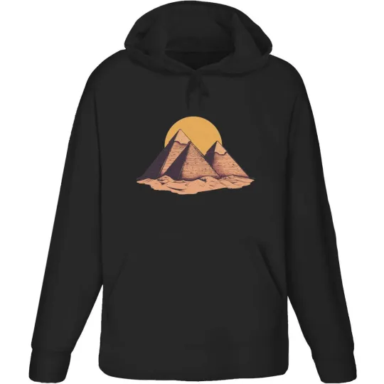 Discover 'Pyramids with Sun' Adult Hoodie / Hooded Sweater (HO058619)