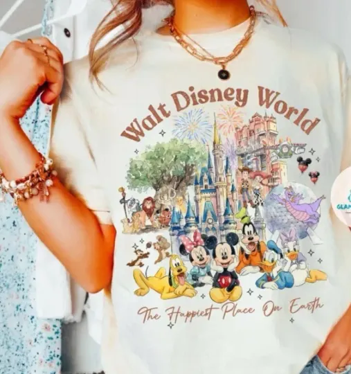 Discover Walt Disney World Shirt Retro Disney Tee, Mickey And Friends comfort color shirt