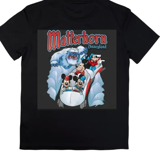 Discover Disney Retro Matterhorn Sled Mickey & Friends Unisex Adult T Shirt Large