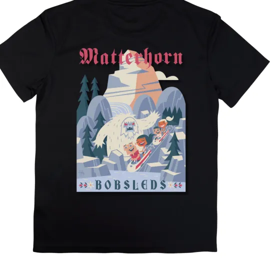 Discover Disneyland Classic Retro Matterhorn Bobsled Tshirt Unisex