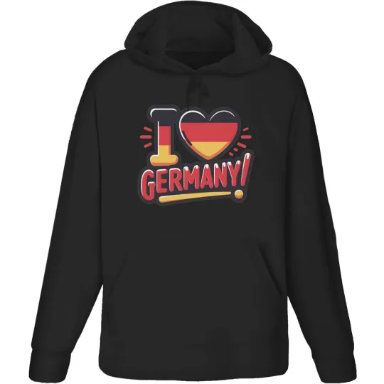 Discover 'I Love Germany!' Adult Hoodie / Hooded Sweater (HO049761)