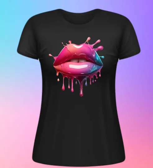 Discover Drip Lips Custom T-shirt Top