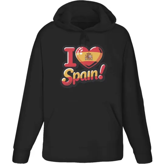Discover 'I Love Spain!' Adult Hoodie / Hooded Sweater (HO049762)