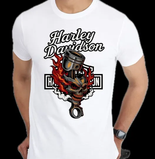 Discover H daviidso'n Inspired Graphic Unisex T-Shirt Eagle Skull Graphic  Tee