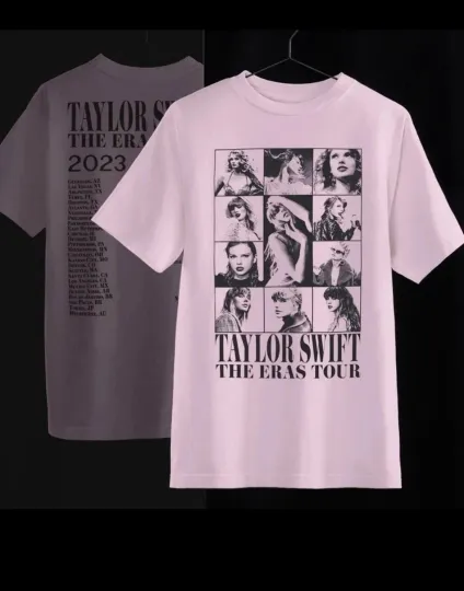 Discover Swift New Eras Tour Pink T-Shirt