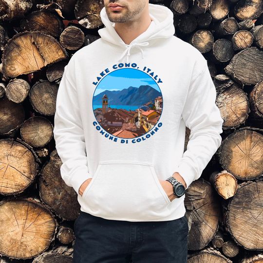 Discover Lake Como Italy Hoodie, Europe Sweatshirt, Travel Hoodie, Tourism Shirt, Nature Shirt, Mountain Shirt, Lake Sweatshirt, Traveler Gift