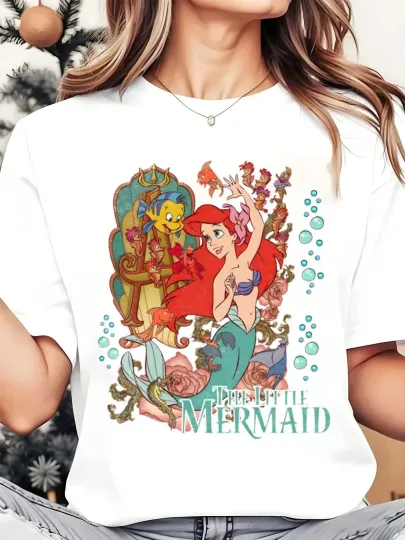 Discover Disney T-Shirt The Little Mermaid Men Women Unisex #5
