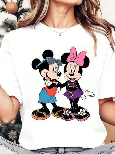 Discover Disney T-Shirt Mickey And Minnie Mouse Men Women Unisex #5