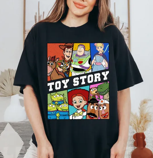 Discover Disney Toy Story Retro 90s Characters Shirt Unisex Adult Kid Shirt 588901