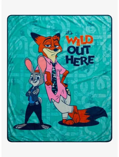 Discover Cartoon Fox & Bunny Style Flannel Blanket – Soft Cozy Throw