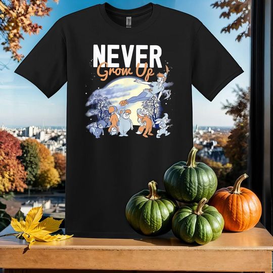 Discover Vintage Never Grow Up Peter Pan T-Shirt