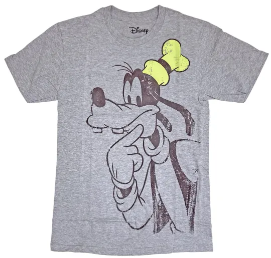 Discover Disney Goofy Men's Grey Heather T-Shirt