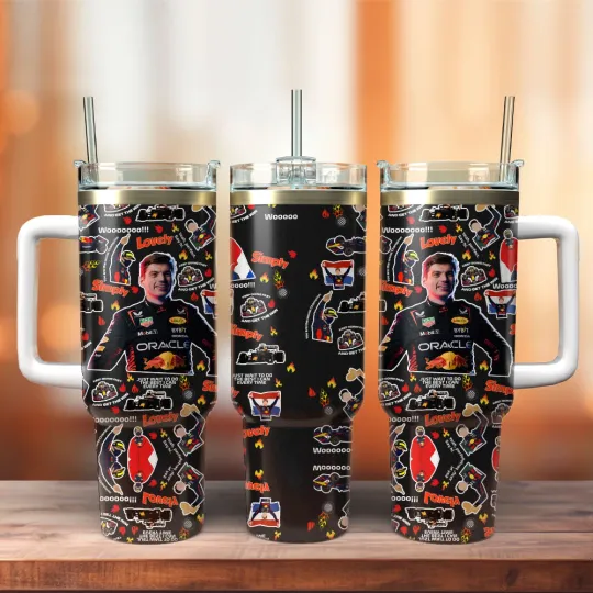 Discover Formula Racing Inspired Tumbler with Handle 40oz