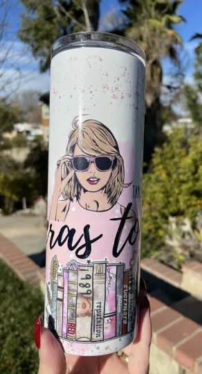 Discover Swift Eras Tour Shimmer Tumbler 20oz