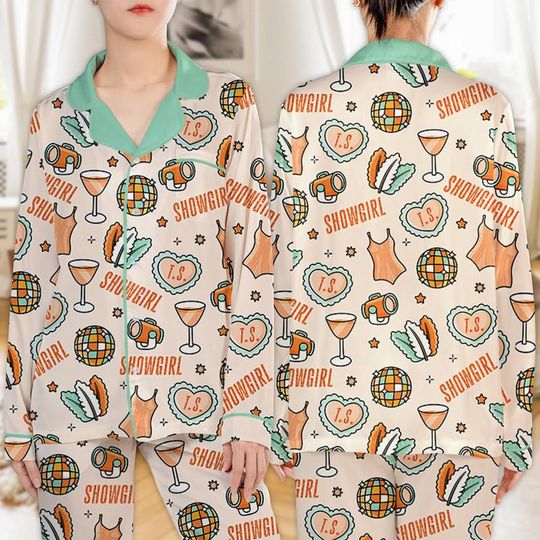 Discover The Life Of A Showgirl Pajamas Set Showgirl Women Pajamas Showgirl Christmas Pajamas Showgirl Fan Gift Christmas Family Matching Pajamas 07