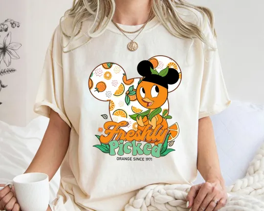 Discover Disney Orange Bird Summer Unisex T-Shirt for Adults and Kids
