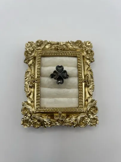 Discover Vintage Sterling Silver Ring Dogwood Flower Size 6.5 Adjustable Floral Design