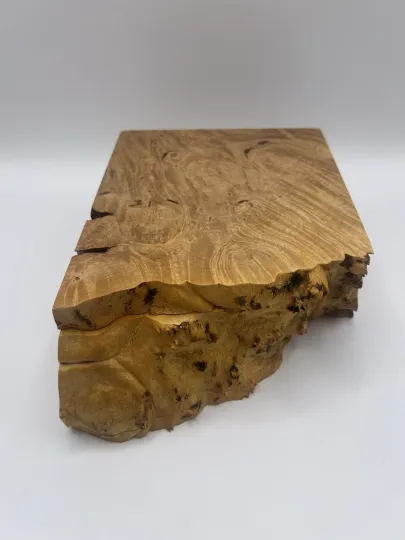 Discover Michael Elkan Oregon Birdseye Maple Burl Box Handmade Wood Trinket Box Art Waxed