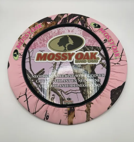 Discover Mossy Oak Pink Camo MSW4407 Neoprene Steering Wheel Cover New Camouflage Car
