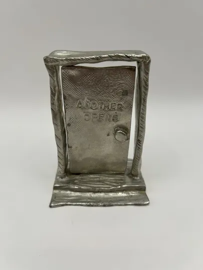Discover Tamara Hensick Design Another Door Opens 4" Pewter Paperweight Sculpture Art