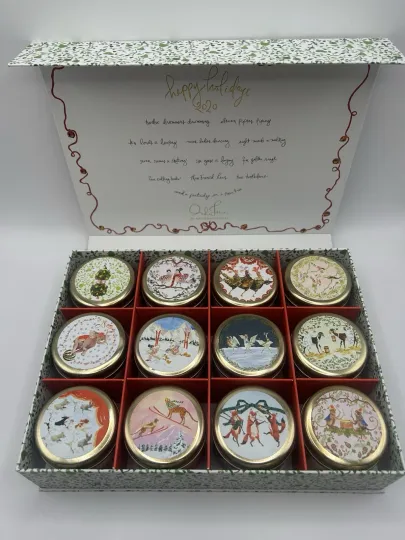Discover Anthropologie Advent Calendar 12 Days Of Christmas Candles 2020 Gift Set Open
