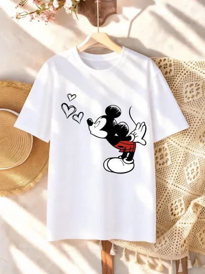 Discover Disney T-Shirt Happy Valentine's Day Mickey  Men Women Unisex #8