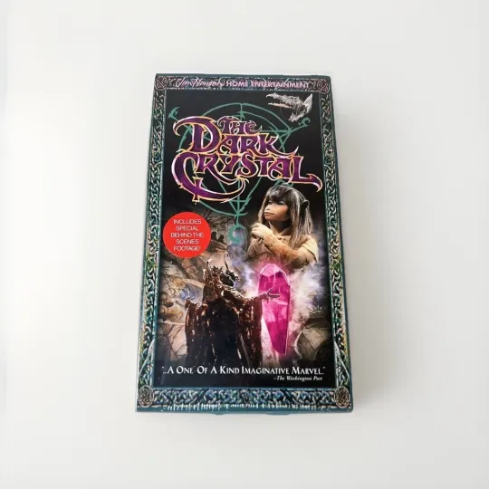 Discover Sealed The Dark Crystal VHS (1999) Closed Captioned Jim Henson Target Sticker