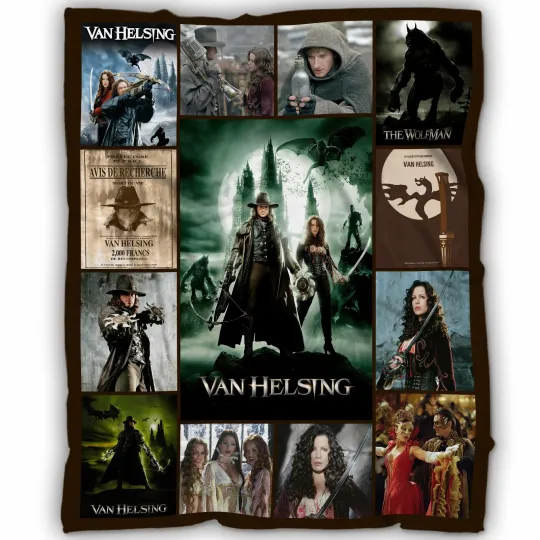 Discover Van Helsing Blanket, Dracula Fleece, Sherpa Blanket Vampire