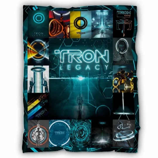 Discover Tron Blankets, Tron Legacy 2010 Fleece, Sherpa Blanket Soft & Warm