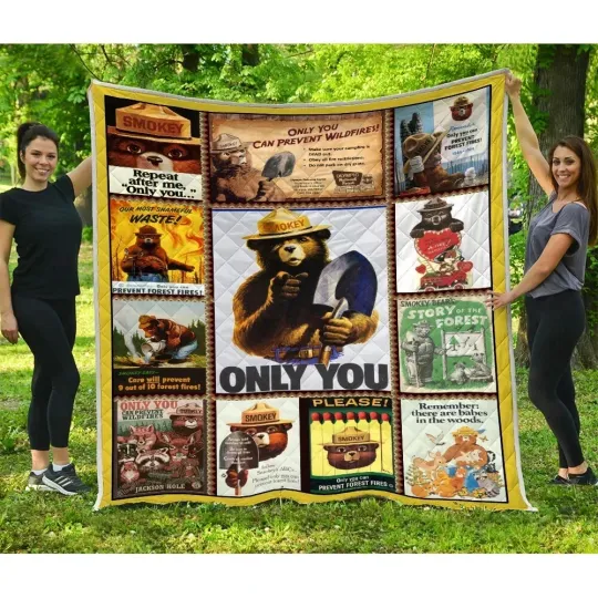 Discover SMOBEAR Quilts, SMOBEAR Quilt Blanket Forestry prevents forest fires