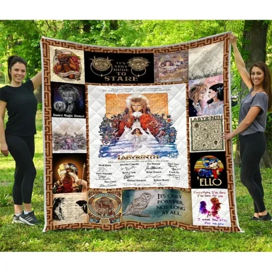 Discover Labyrinth Quilt, Labyrinth Quotes Quilt Blanket Super Soft Comfy Warm Plush