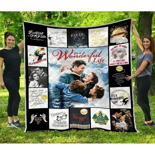 Discover It’s a Wonderful Life Blanket, It’s a Wonderful Life 1946 Quilt Blanket