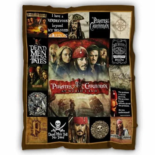 Discover Pirates of the Caribbean Blanket, Pirates of the Caribbean Fleece Sherpa Blanket