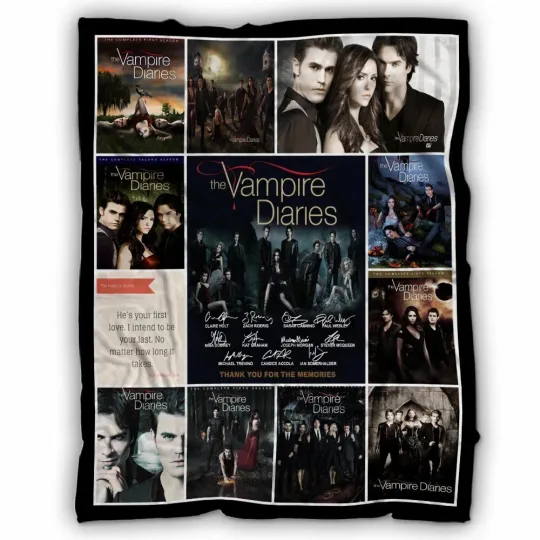 Discover The Vampire Diaries Blanket, The Vampire Diaries TV Series Fleece, Sherpa