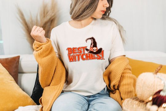 Discover Best Witches Shirt, Halloween Shirt, Halloween Witch Shirt, Witchy Shirt, Halloween Women T-shirt, Fall Shirts For Women