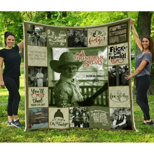 Discover A Christmas Story Quilt, Christmas Movies Quilt Blanket Movies Lover Gifts