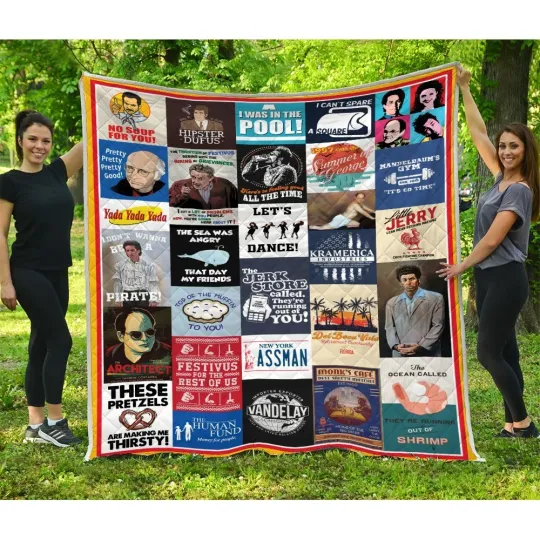 Seinfeld Blanket, Show About Nothing Quilts Blanket Movies Lover Gifts