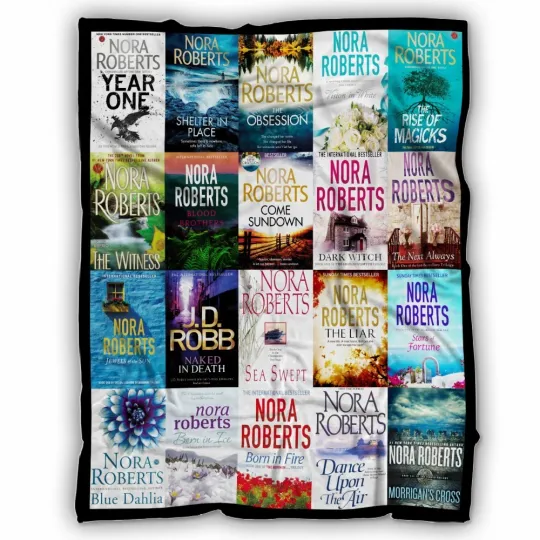 Discover Nora Roberts Blanket, Nora Roberts Books Fleece Sherpa Blanket Soft and Cozy