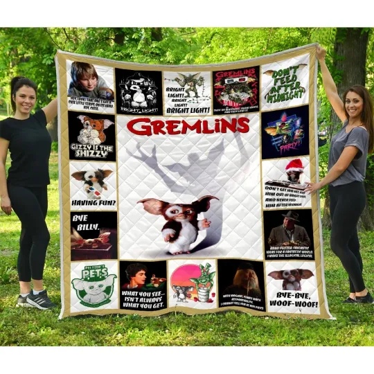 Discover Gremlins Quilts, Gremlins Christmas Movie Quilt Blanket black comedy horror film