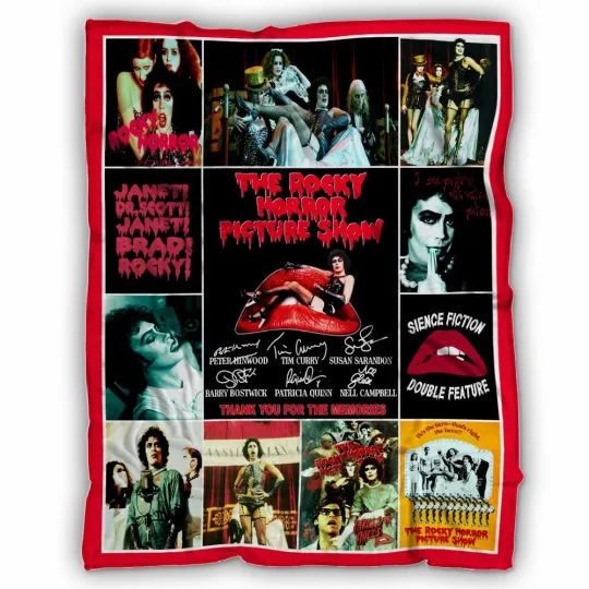 Horror Movie Blanket, The Rocky Horror Picture Show Fleece, Sherpa Blanket Gifts