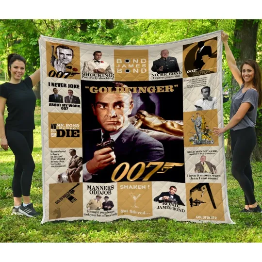 Discover Goldfinger Quilts, Goldfinger 1964 movie Quilt Blanket Movies Lover Gifts